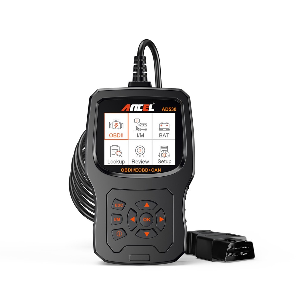 ANCEL AD530 OBD2 Code Reader Scanner Battery Test & Check Engine Diagnostic Tool
