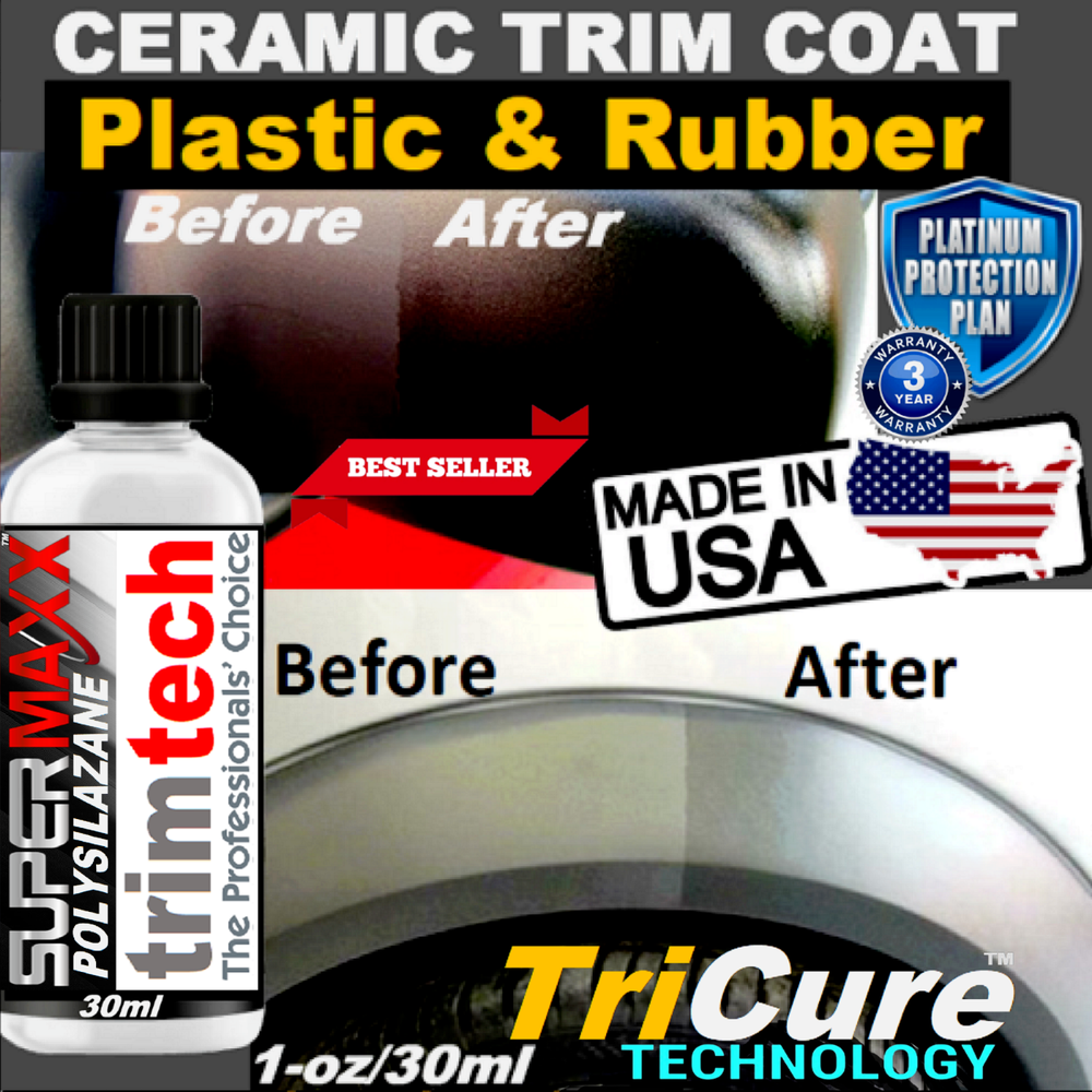 WORLD'S STRONGEST CERAMIC TRIM COAT FOR PLASTIC & RUBBER SURFACES