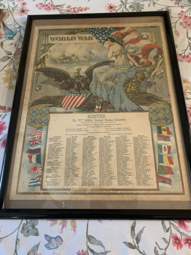 WW1 325th Co. C. Infantry Roster