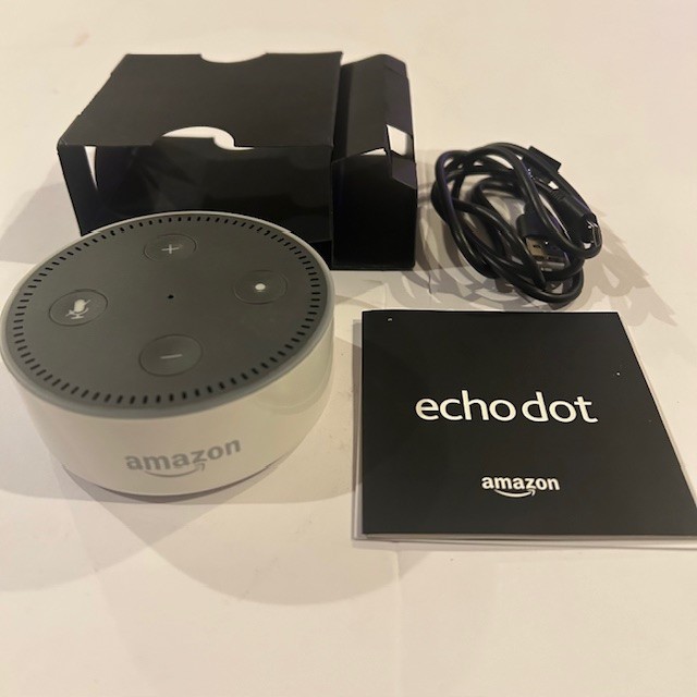 Amazon Echo Dot 2nd Generation White Smart Speaker Bluetooth Alexa