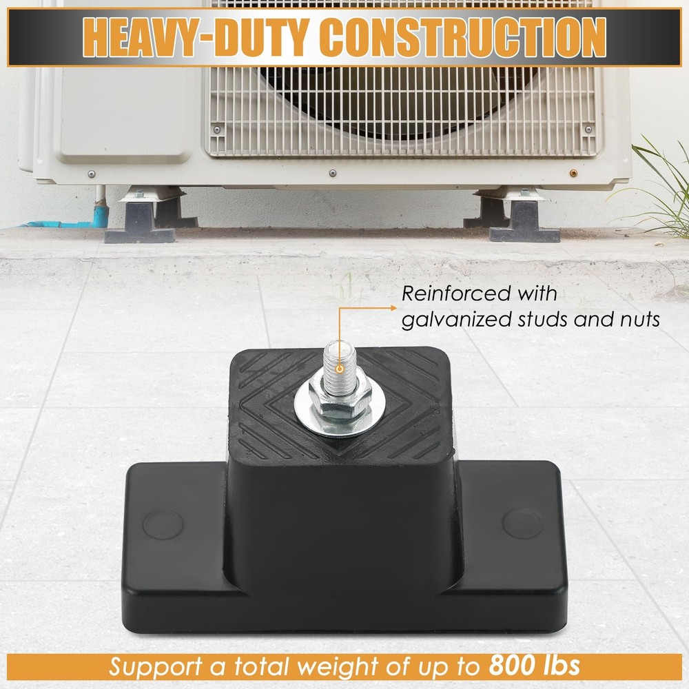 NATGAI 4Pack Rubber Vibration Isolator Mounting Bracket/Air Conditioner Mount...
