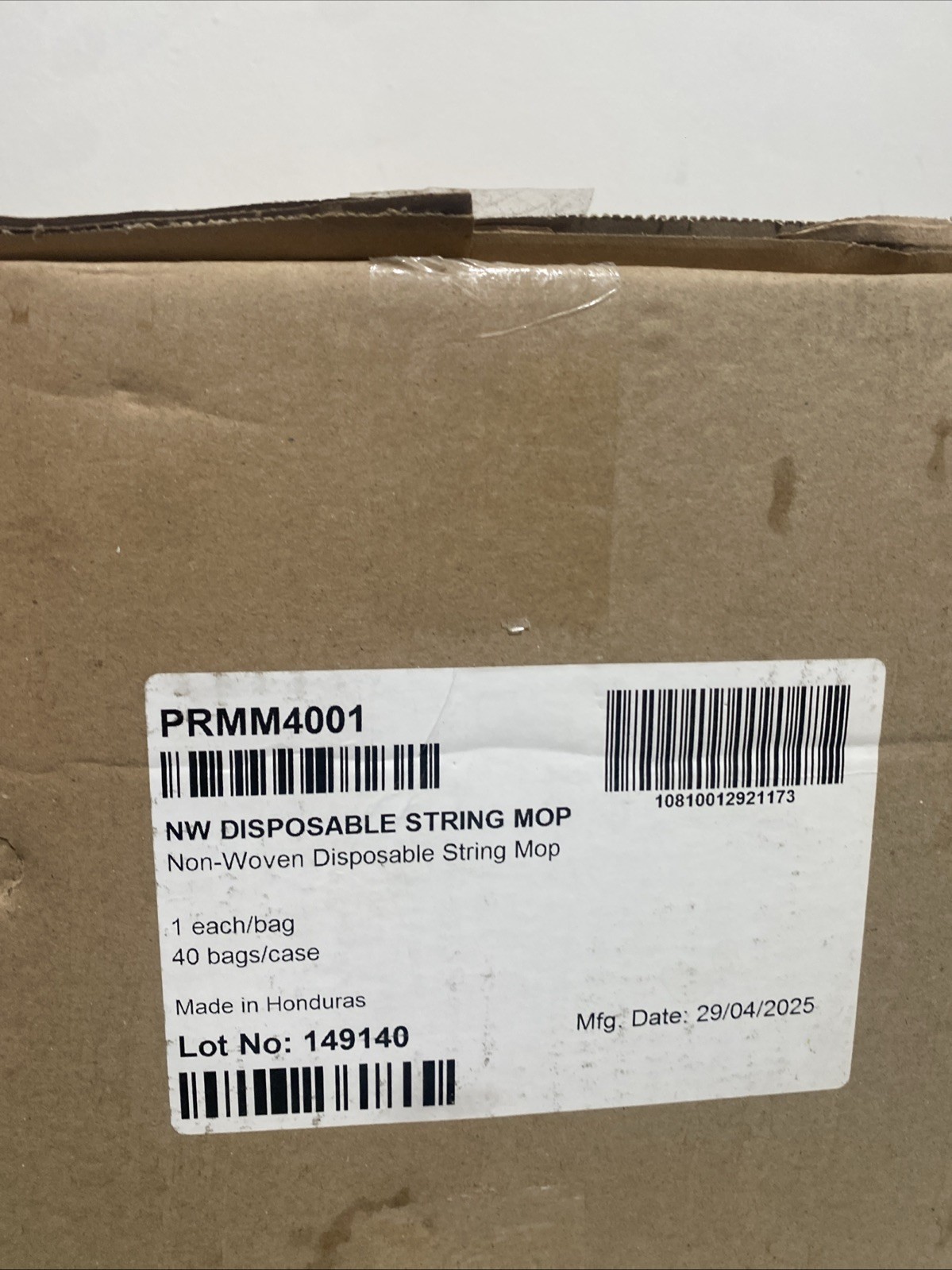 Contec Disposable Nonwoven String Mop heads box of 40