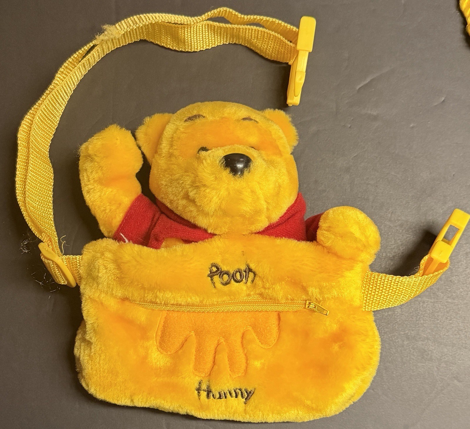Vintage 90s - Disney Winnie The Pooh - Plush Fanny Pack & Plush Purse
