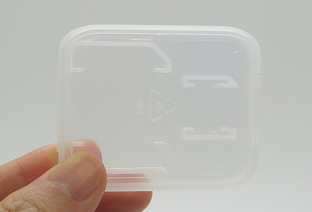 10Pcs Micro SD SDHC Memory Card Case Holder Box Storage Hard Plastic Transparent