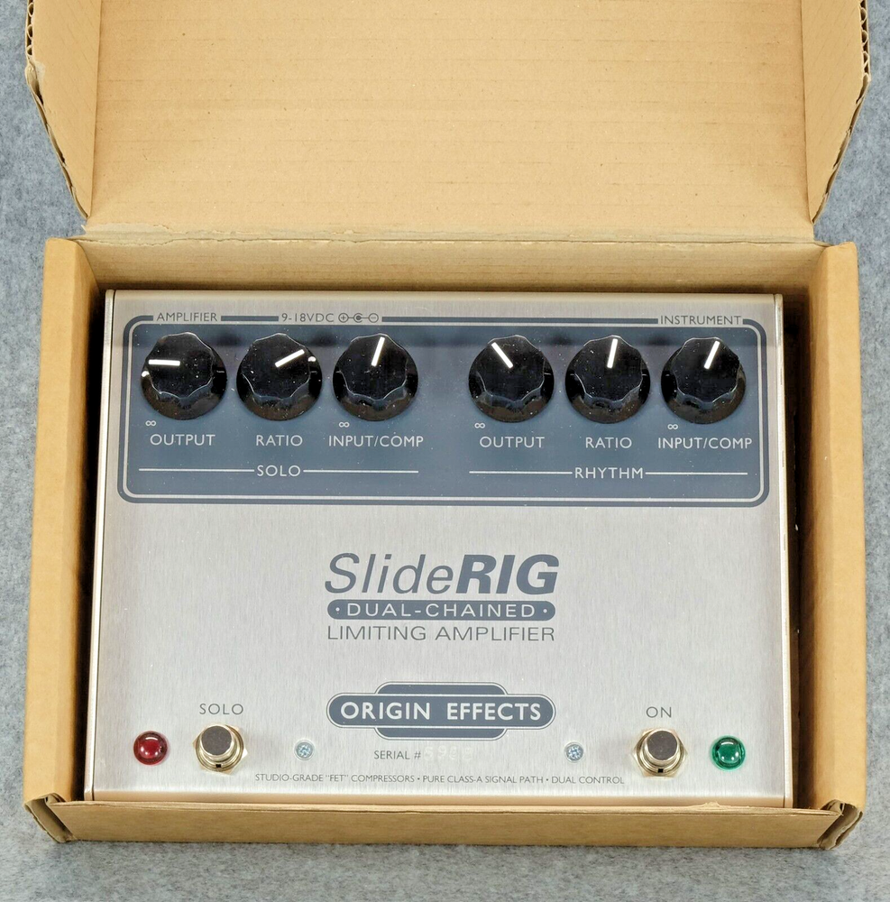 Large Format Origin Effects Sliderig Dual-Chained Limiting Amplifier Compressor