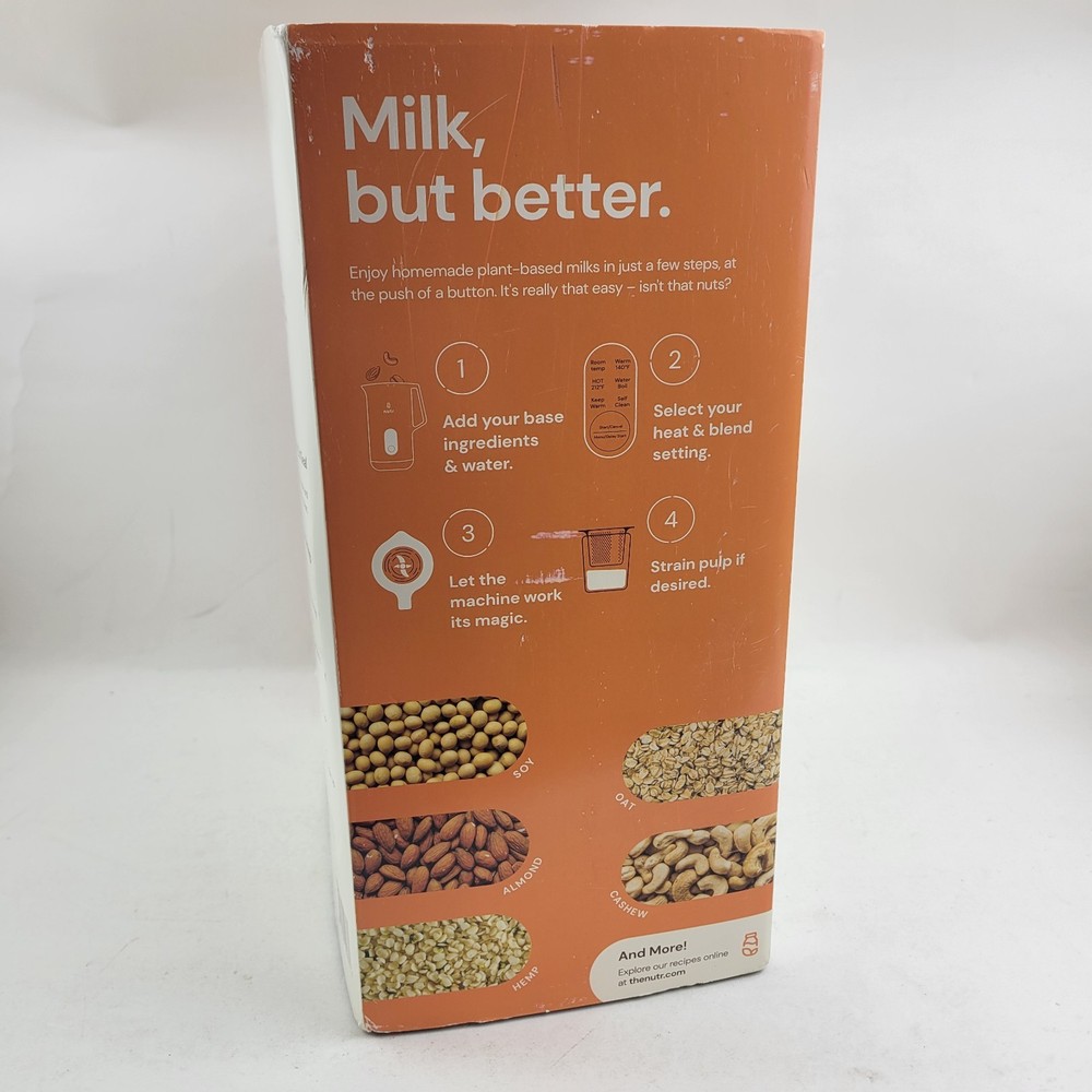 NUTR Machine Automatic Nut Milk Maker Single Serve 350ml - New/Open Box New