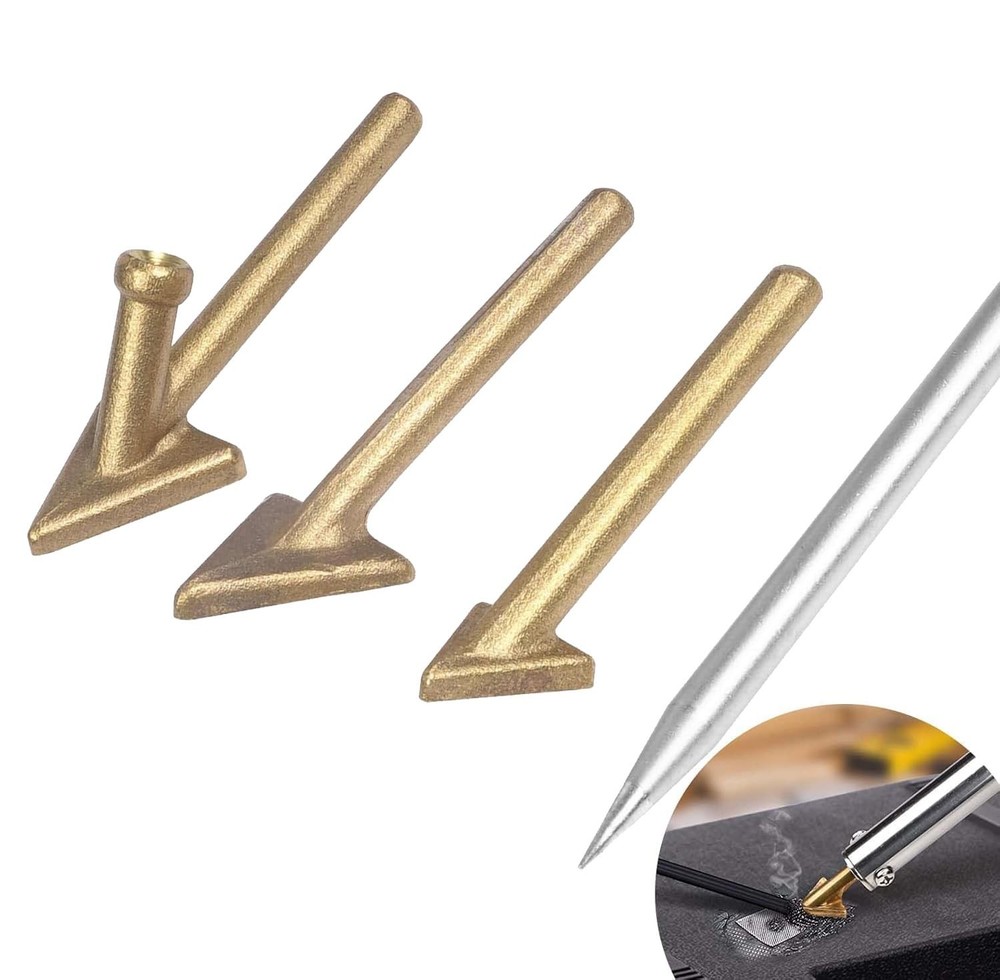 4PCS Plastic Welding Replacement Tips, Soldering Iron Gun Triangular...