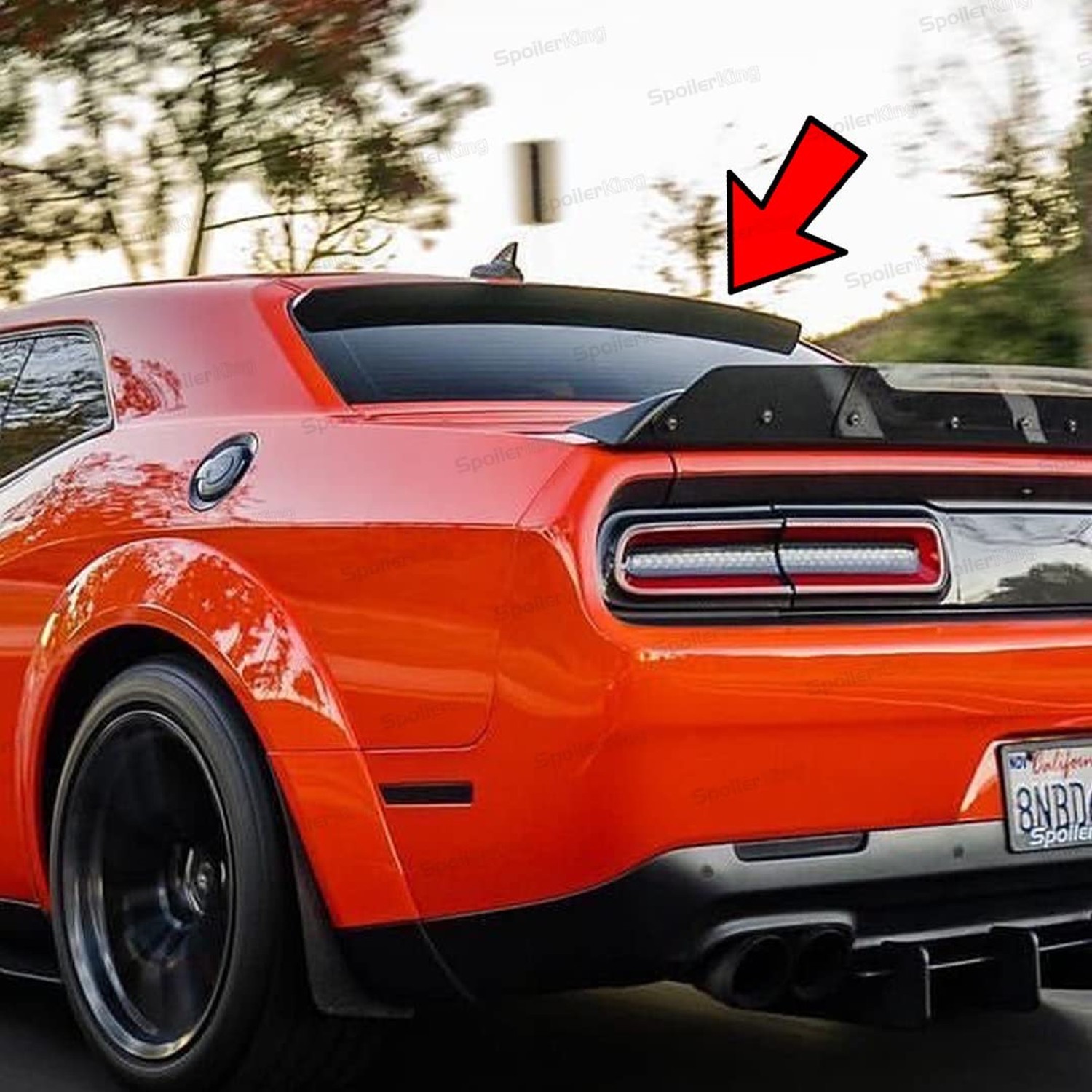 SpoilerKing Roof Spoiler XL Special Edition (380SP) Compatible with Dodge Cha...