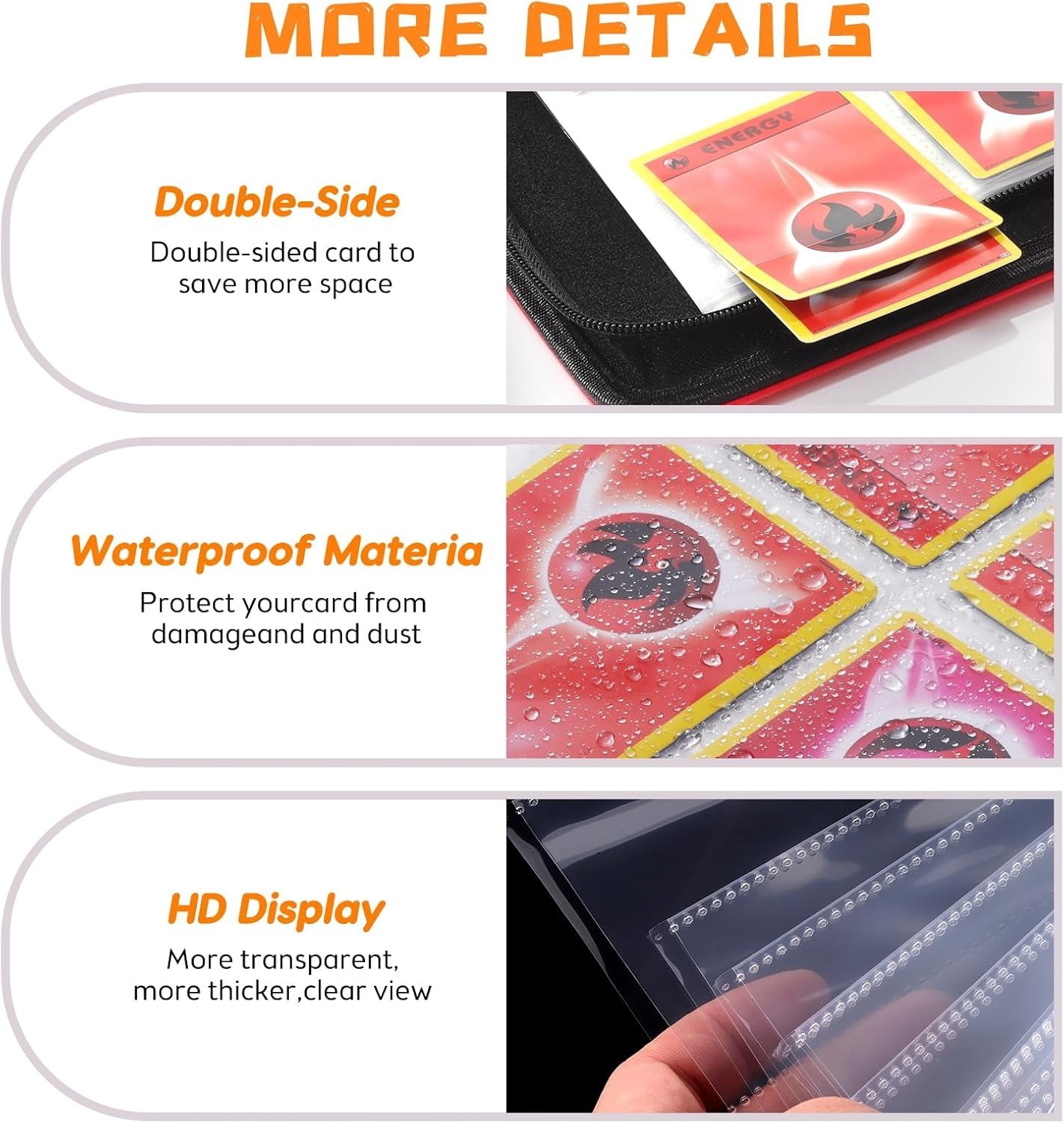 Bulbasaur Venusaur Card Binder for Pokemon Cards Holder 400 Cards w/ 50 Sleeves