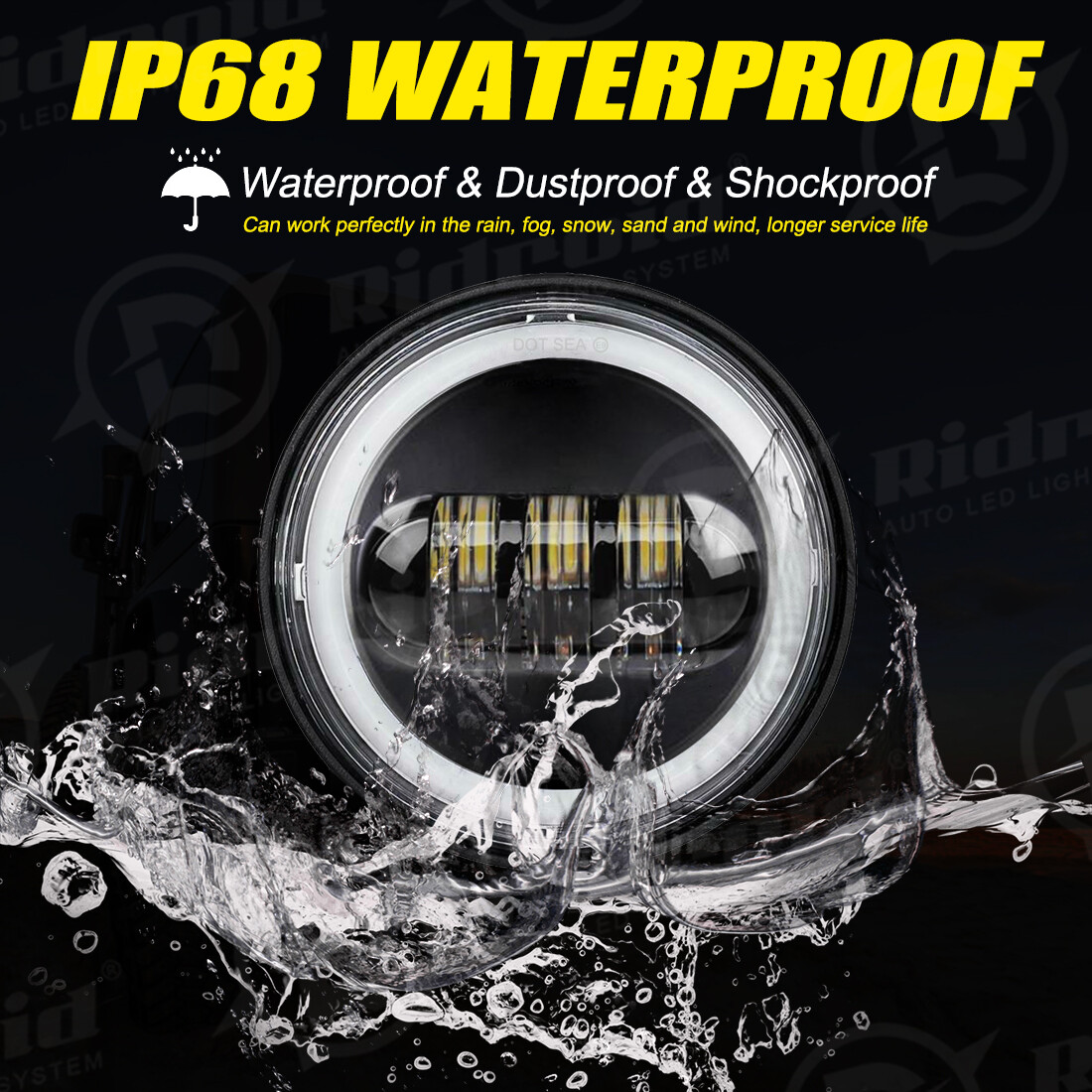 4.5" LED Spot Passing Fog Lights Lamp For Pontiac Firebird Trans Am 1993-2002