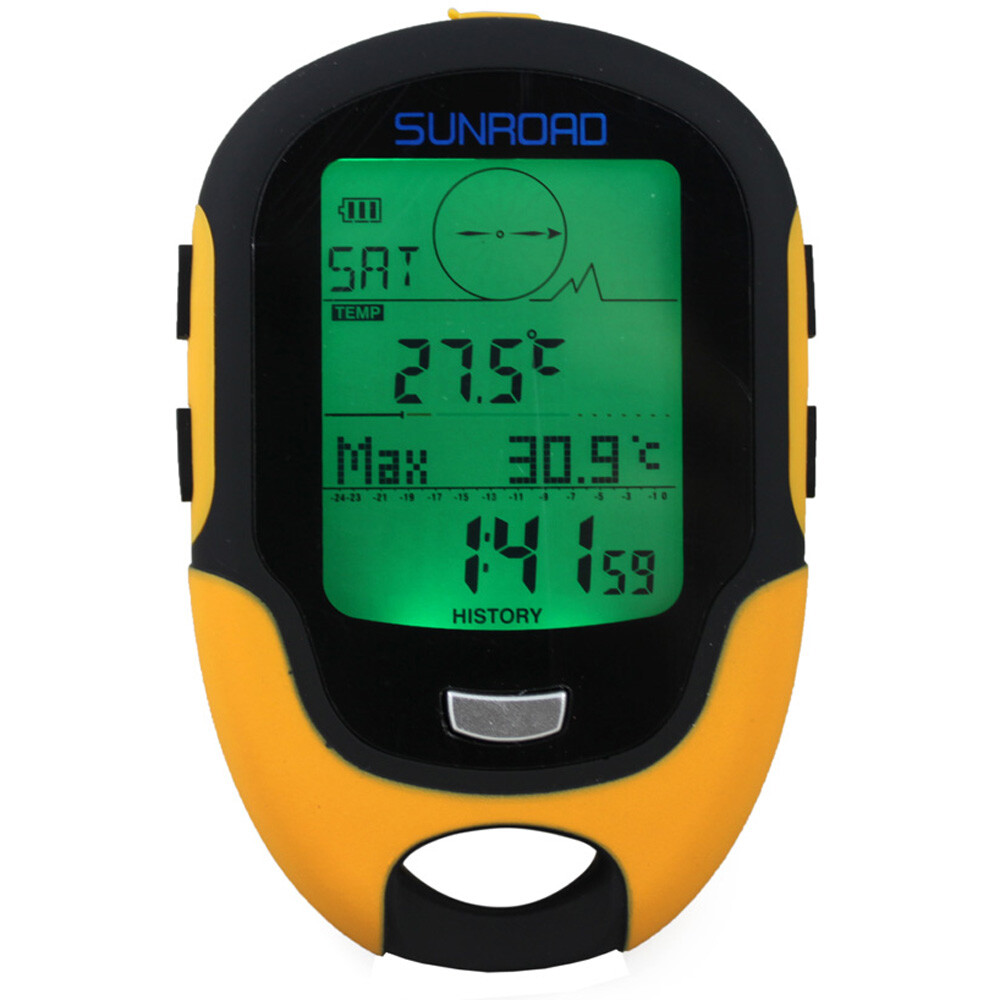SUNROAD Digital Altimeter Multifunction Altimeter LCD Backlit Display Altimeter