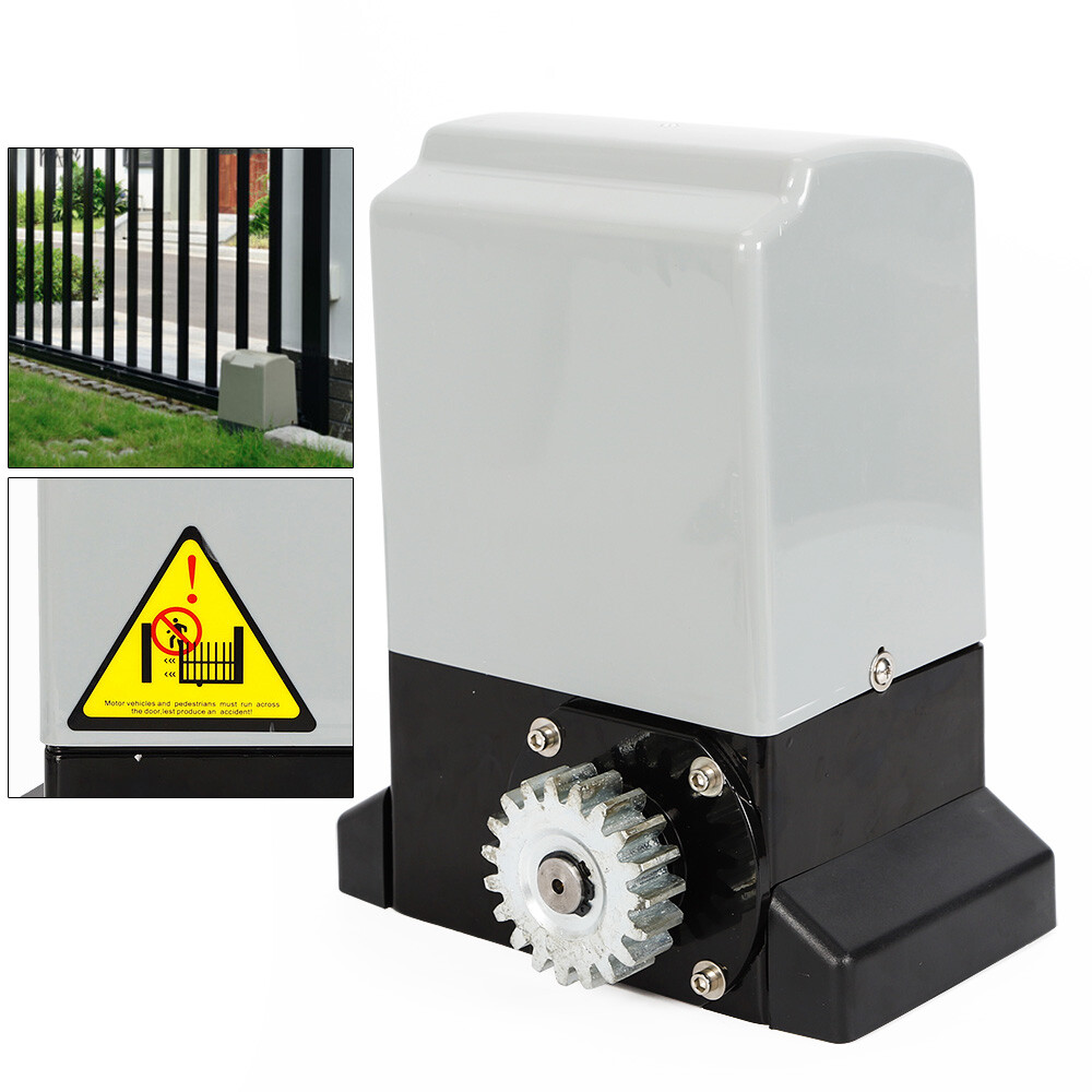 370W Electric Automatic Sliding Gate Opener 1400lbs Machine w/ Remote Control