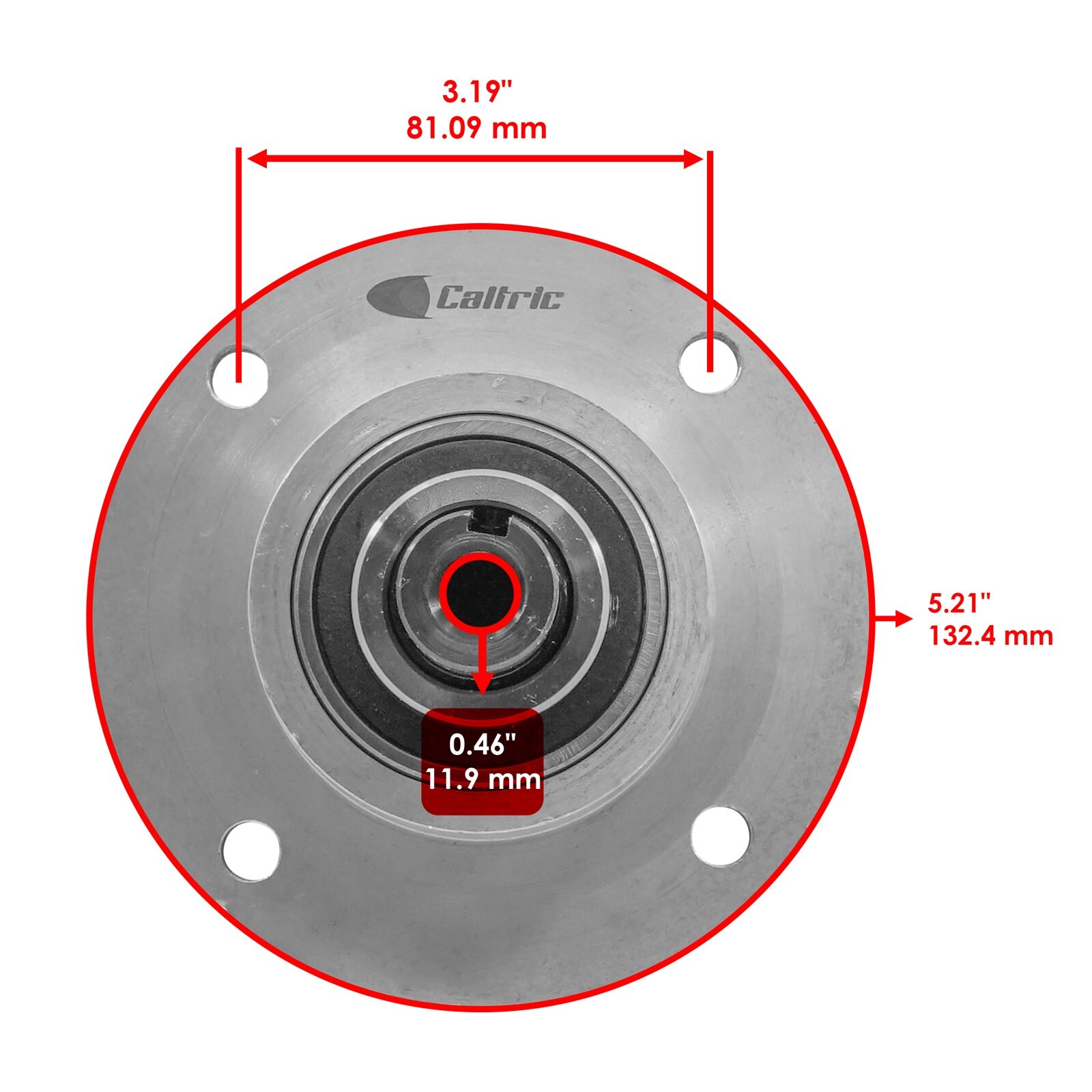 Caltric Spindle Assembly For Bad Boy ZT series with 48" 50" 60" deck