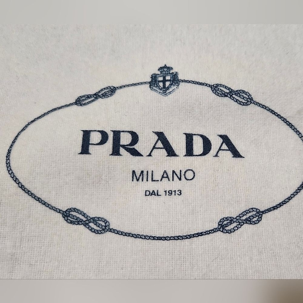 Prada White Drawstring Bag