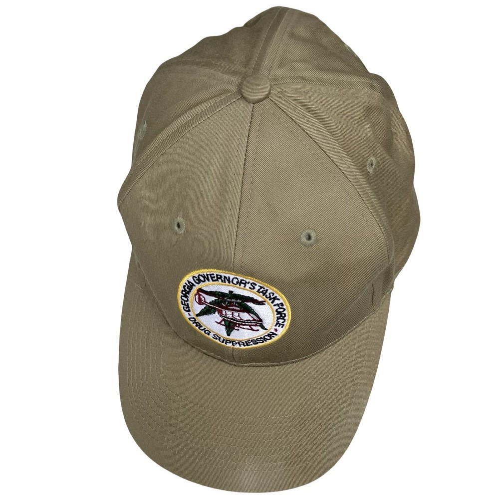 Georgia Governor's Task Force Drug Suppression Unit Patch Baseball Hat Tan Dad