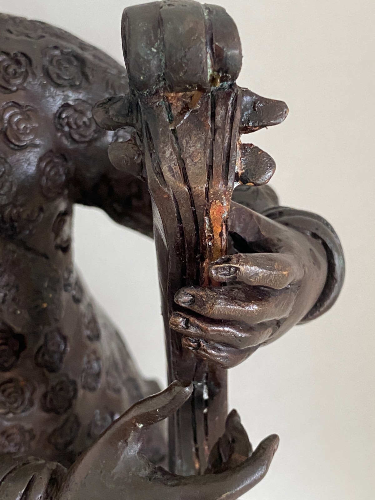 Vtg 17" Bronze Anthropomorphic Rabbit Sculpture Playing Cello Maitland Smith MCM