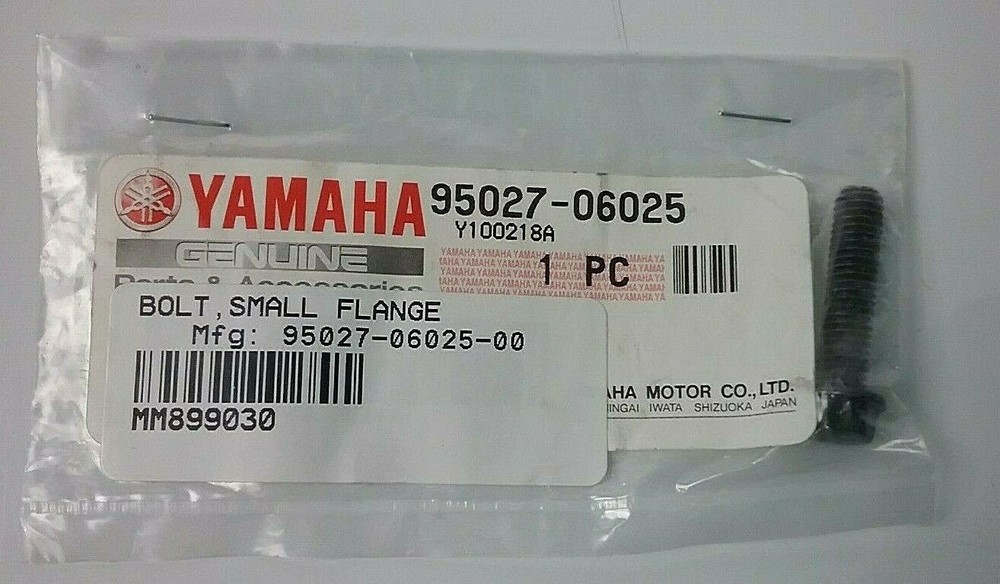 YAMAHA BOLT , SMALL FLANGE   # 95027-06025