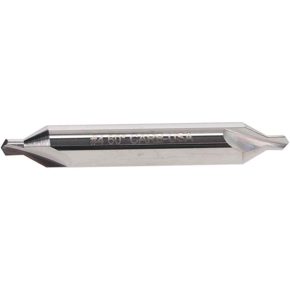Atrax #4 Solid Carbide Combo Drill & Countersink: 5/16" Body Diam, 1/8" Point