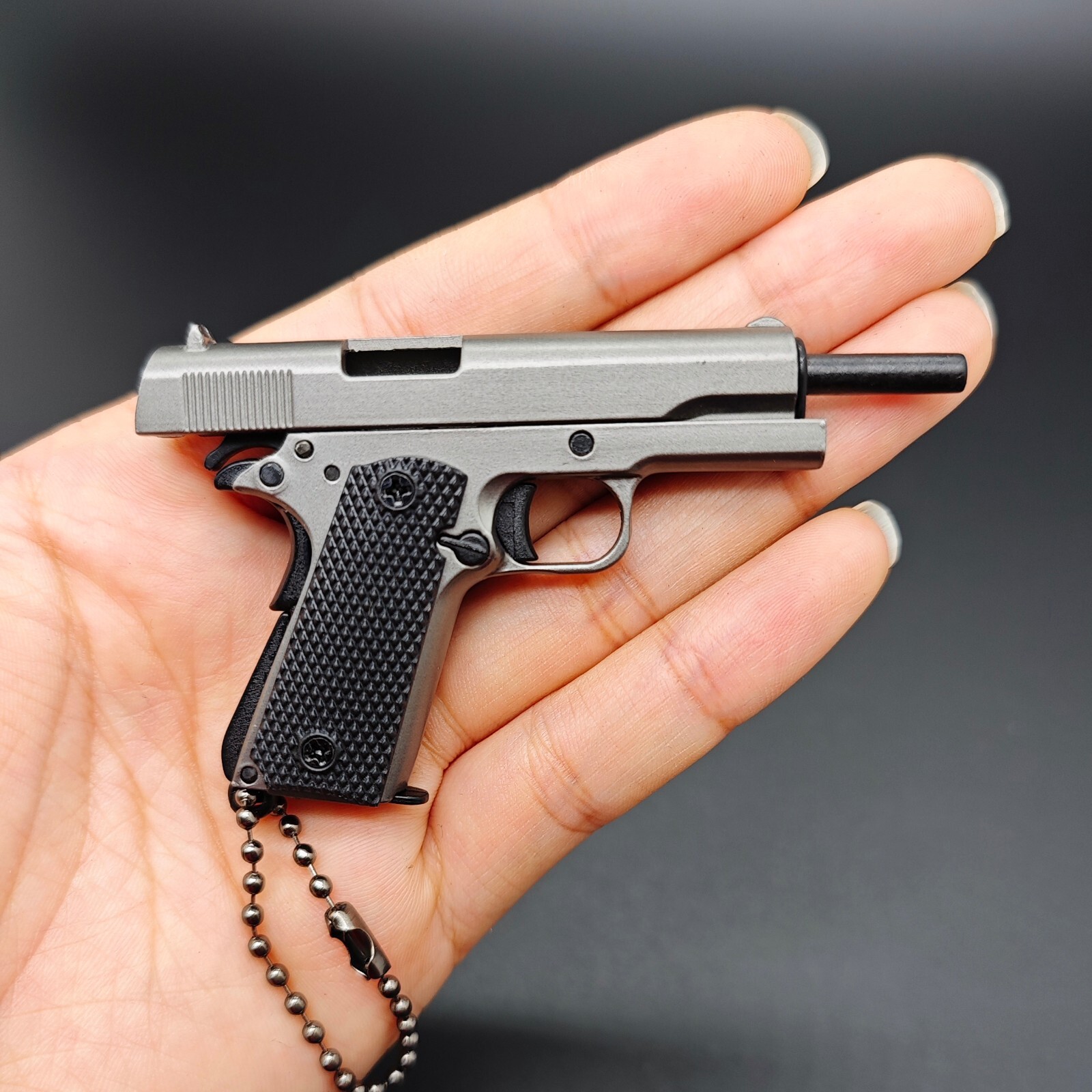 1911 Metal Pistol Keychain Luxury Authentic Metal Keychain - USA Seller