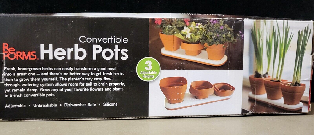 ReForms Convertible Herb Pots