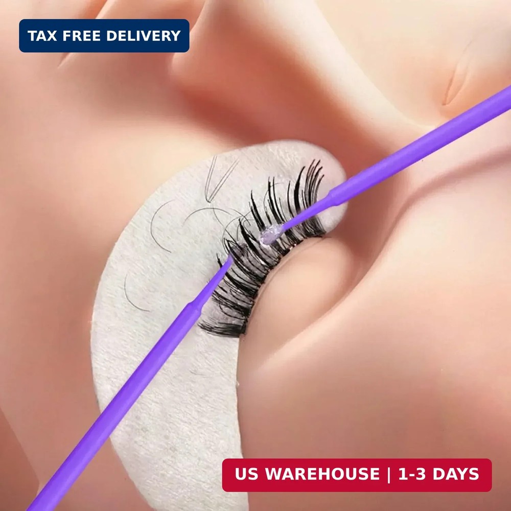 300 Count Disposable Micro Applicator Brush for Eyelash Extension, Micro Swabs M