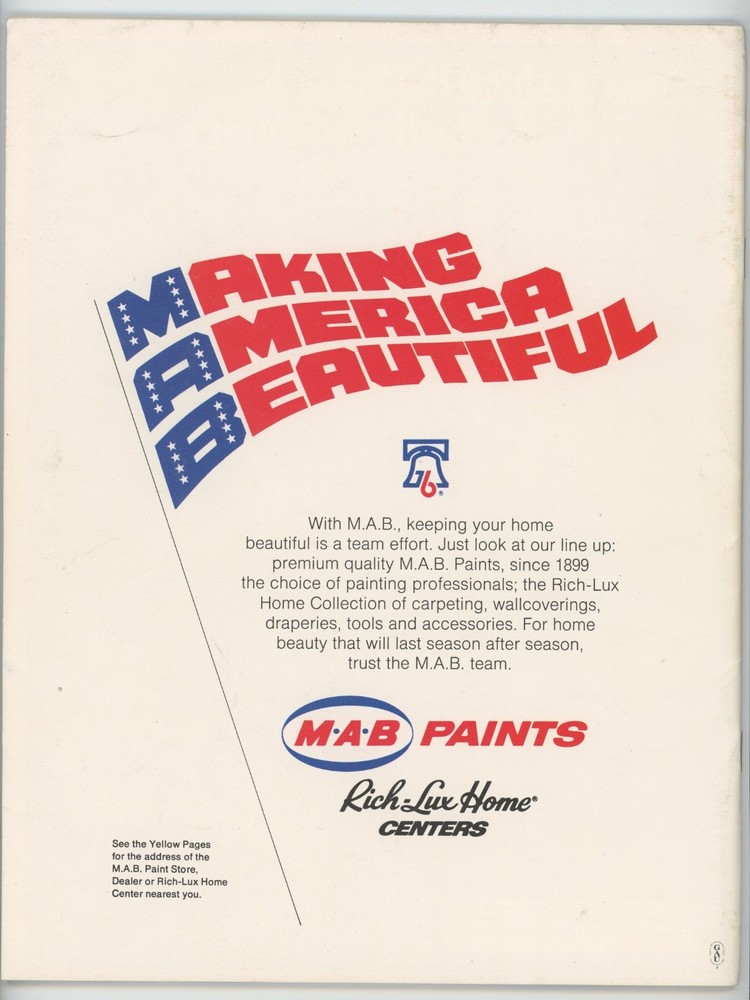 1976 All Star Baseball Game Program Ex+