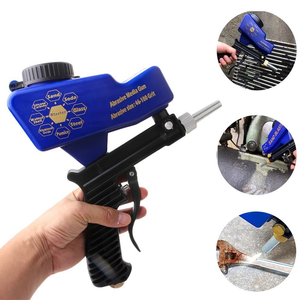 1pcs Small Air Sandblasting Machine Hand Held Sand Blaster Replaceable Nozzle