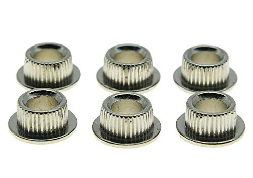 6X Electroplated Plastic Guitar Tuning Key Conversion Bushing Adapter Ferrule US