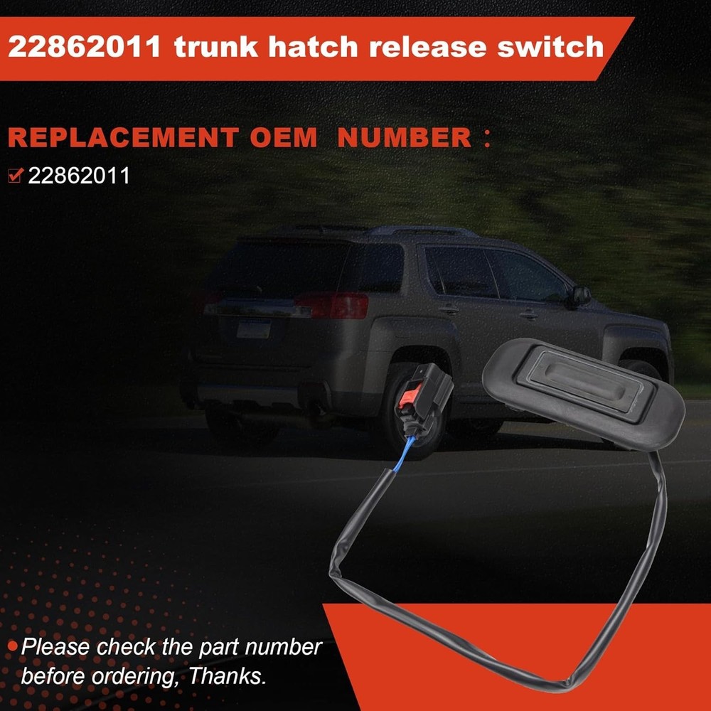 Trunk Hatch Release Switch Compatible with Terrain Equinox 2010-2017 Replace Rea