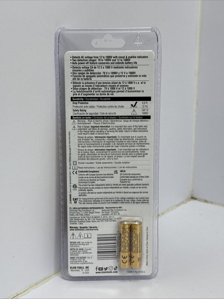 Klein Tools NCVT-2P Dual Range Non-Contact Voltage Tester