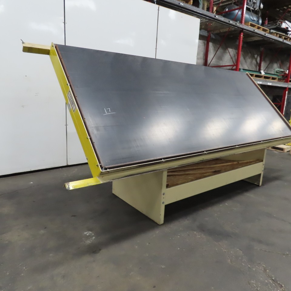 Ritter R200-E/A 12' x 5' Ergonomic Tilted 45° Face Frame Assembly Bare Table