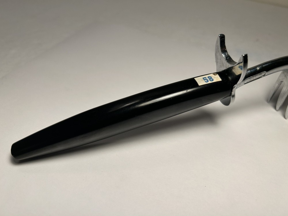 Vintage Double Edged Design Carving Fork REGD #911032 Made in England 8.25”