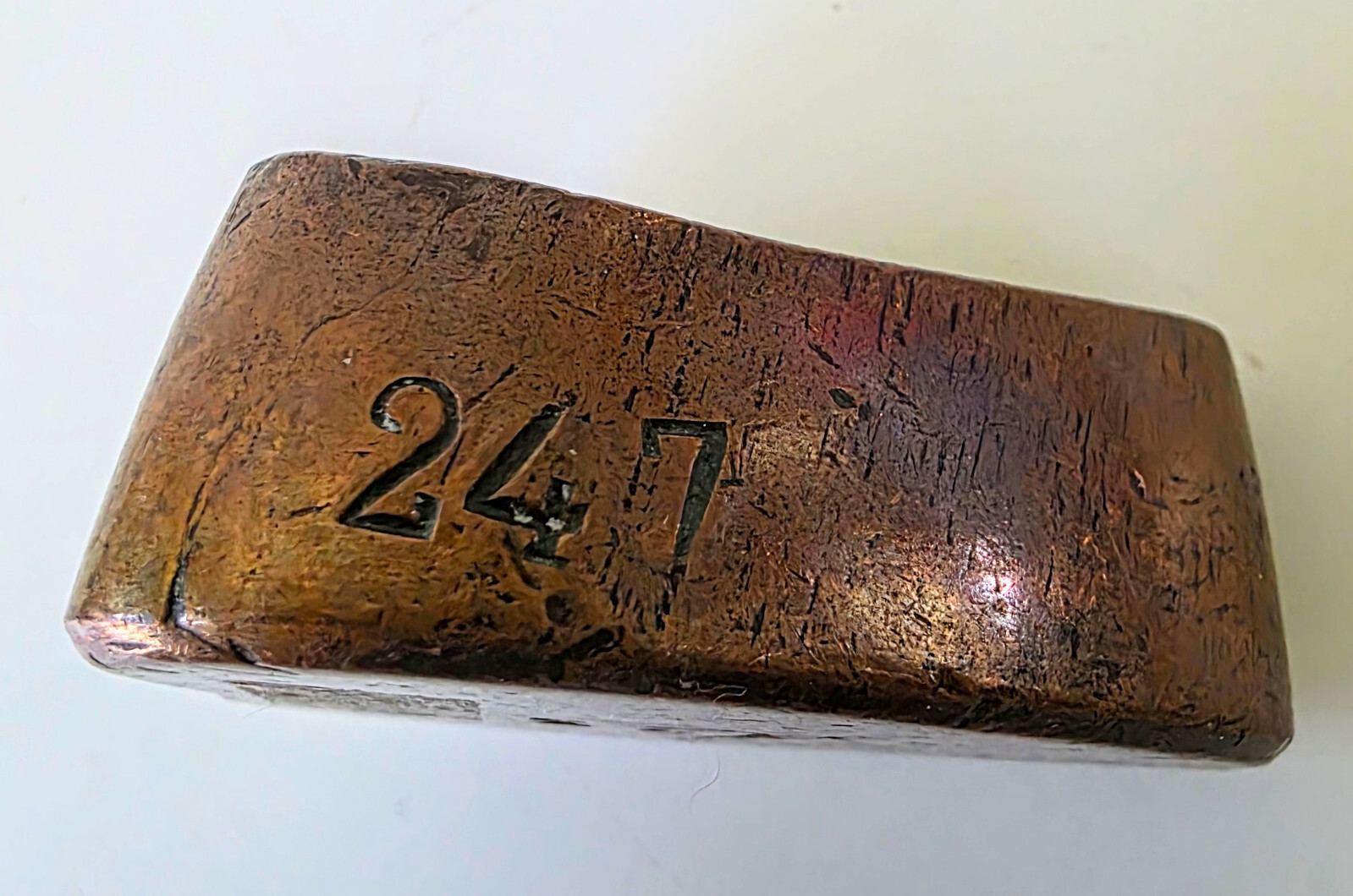 Antique 19th Century Bronze Millinery Leaf Press Mold