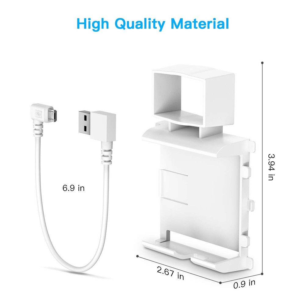 HOLACA Outlet Wall Mount for Ring Smart Lighting Bridge,Easily Be White