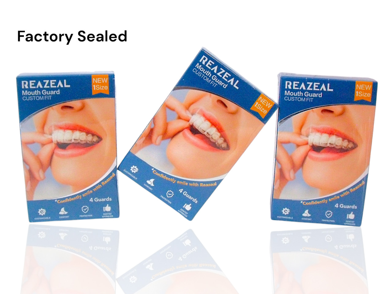 (12-Pack) Versatile Mouth Guards Teeth Grinding, Sports & Whitening Custom Fit