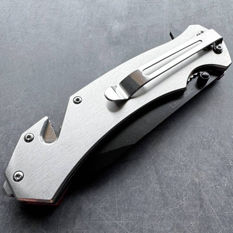 USA American Flag Patriotic "250 Years" Spring Assisted Folding Pocket Knife EDC