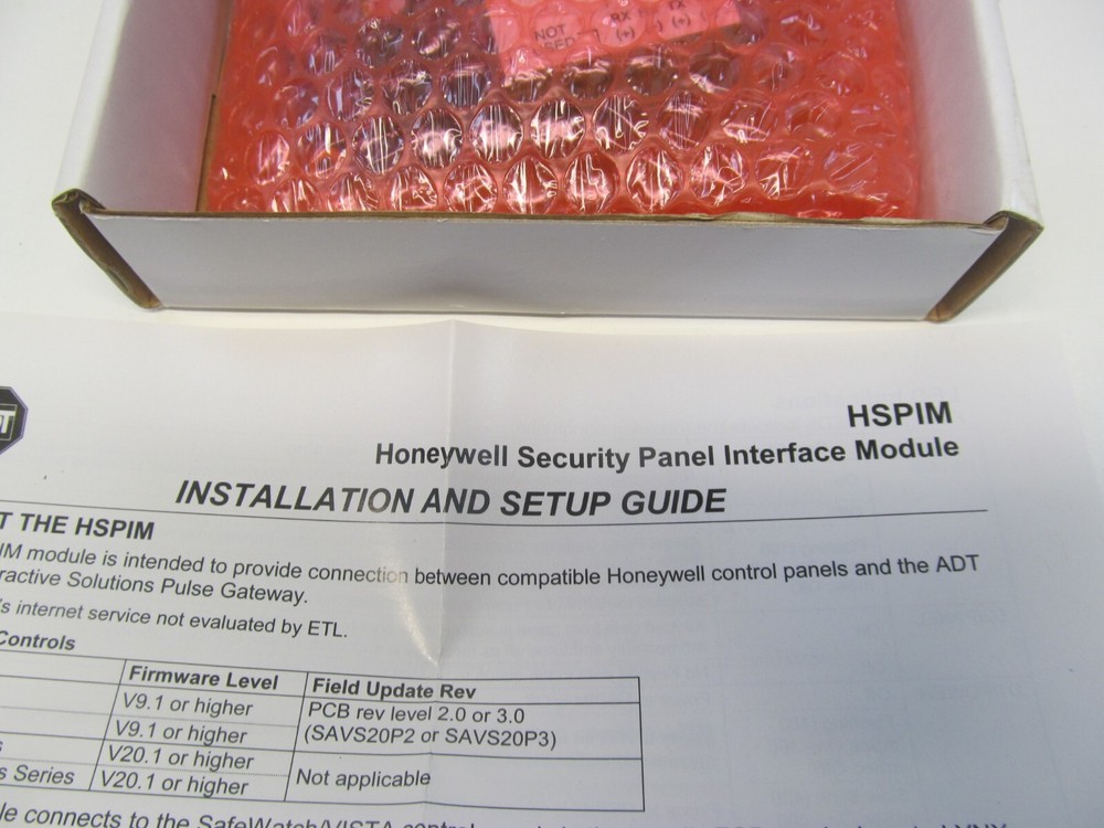 (NEW IN BOX) Honeywell HSPIM Security Panel Interface Module Pulse