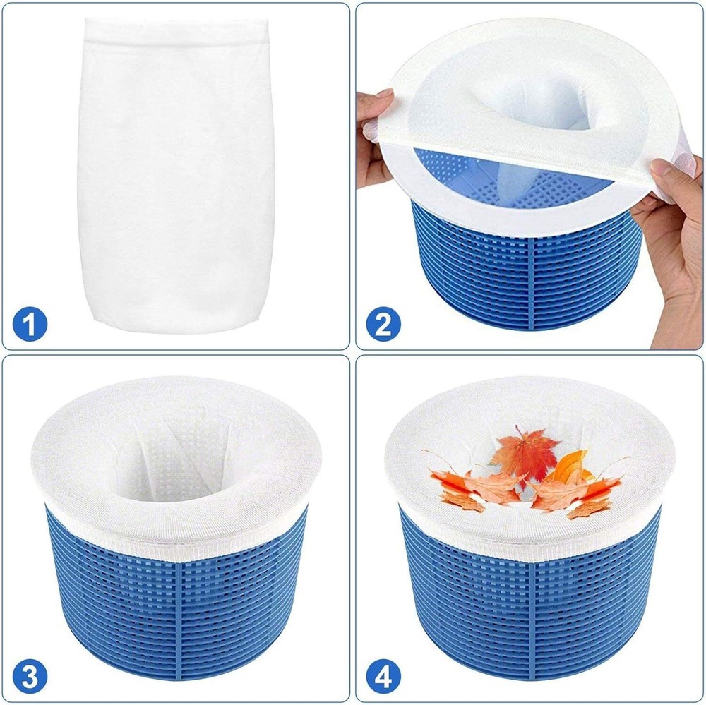 30× Pool Skimmer Socks Filter Replacement Savers Basket Swimming Pool Durable US