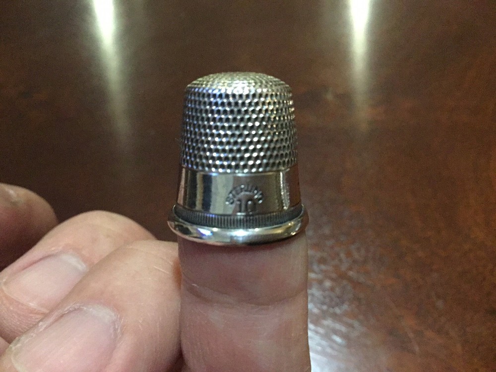 Vintage Sterling Silver Thimble Size #10