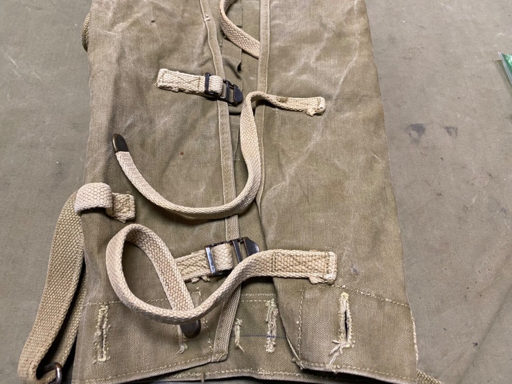 ORIGINAL WWII US ARMY M1928 COMBAT FIELD HAVERSACK BACKPACK-OD#3