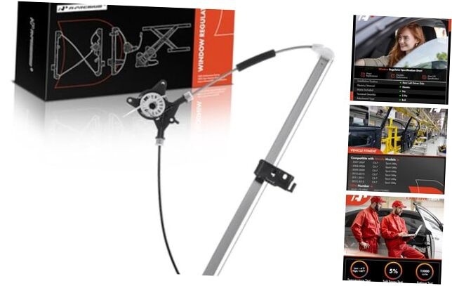 Power Window Regulator without Motor Compatible with Mazda CX Rear Driver Side