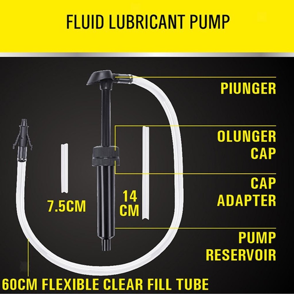 Portable Fluid Extractor Transfer Hand Pump Siphon Suction