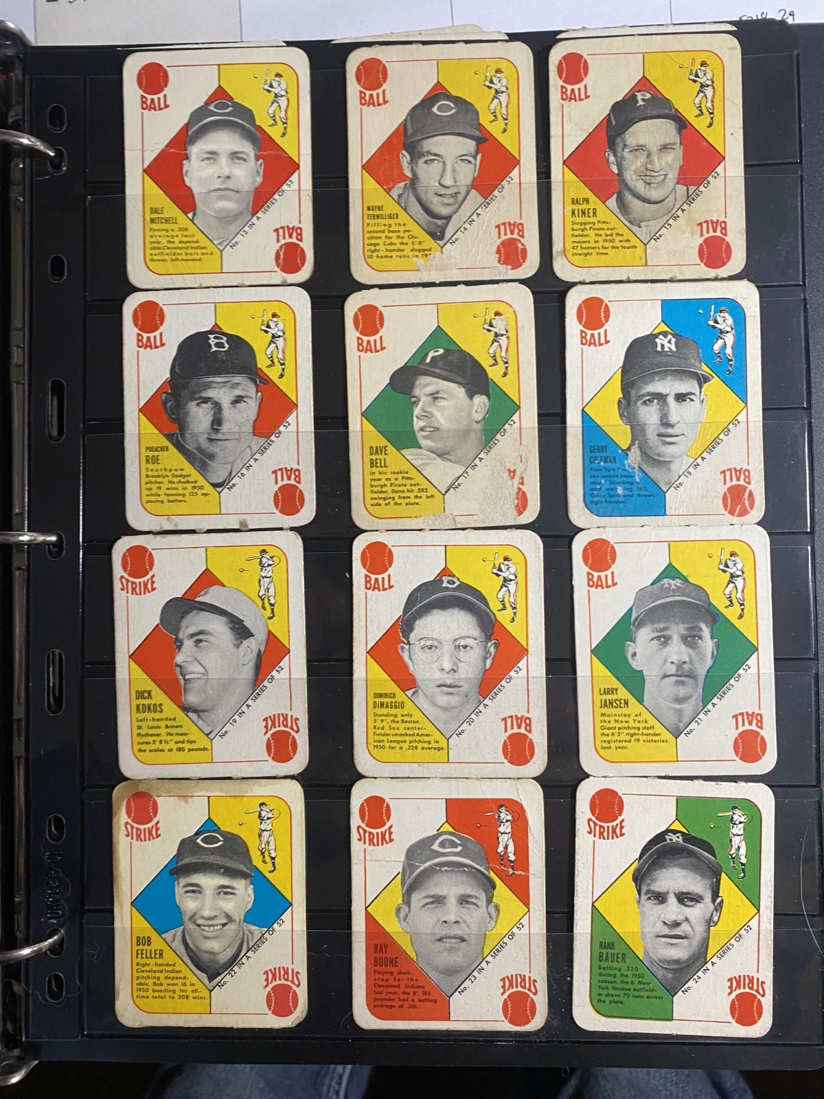 1951 Topps Red Back complete set