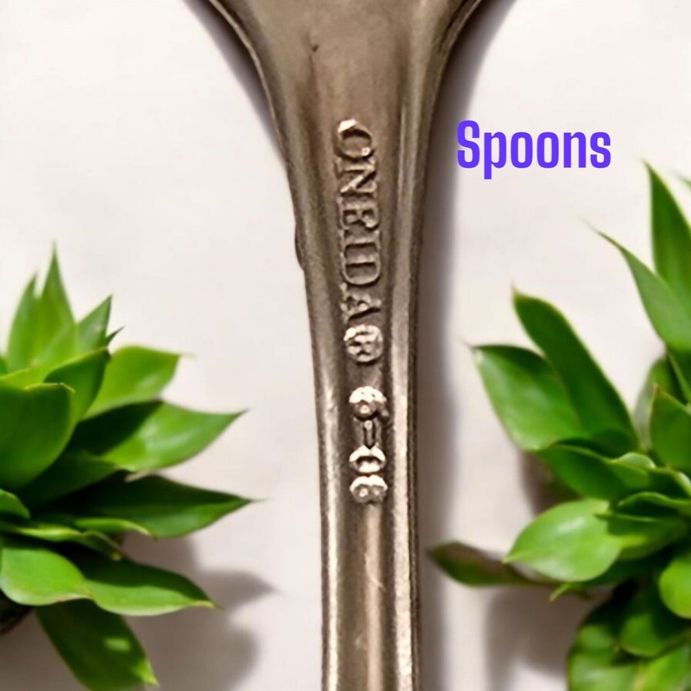 Oneida Silver Plate Child Fork 2 Spoons (Chalice Harmony Vanessa Francesca) (U8)