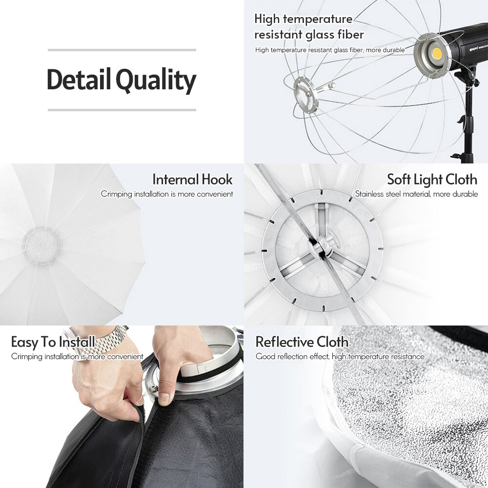 65cm/26inch Lantern Softbox Spherical Collapsible Soft Box D8B8