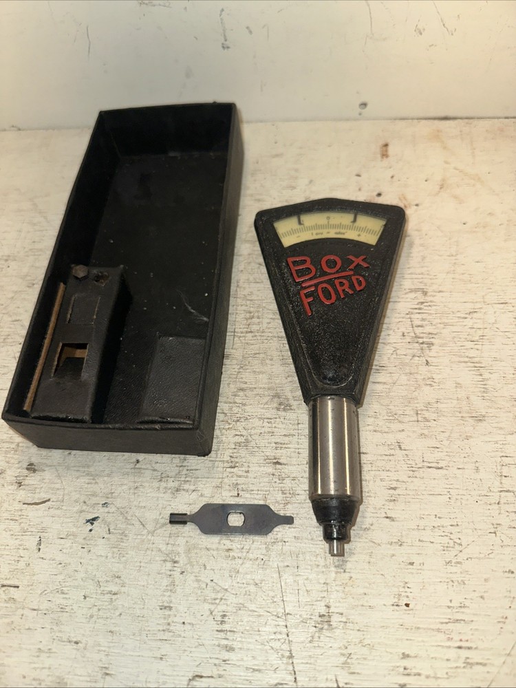 Vintage Denford Machine Tools Box Ford Comparator Gage Machining Tool