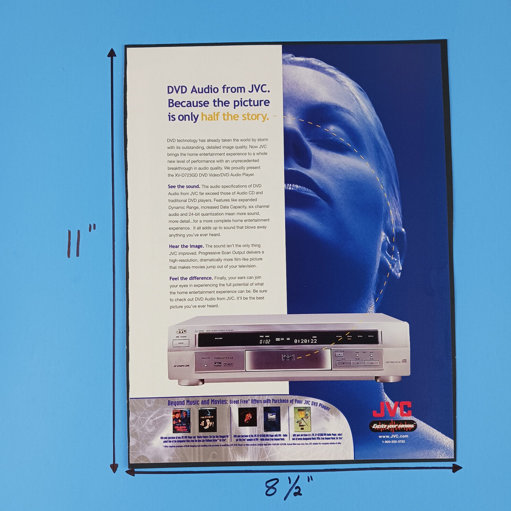 2000 JVC DVD Player Print Advertisement