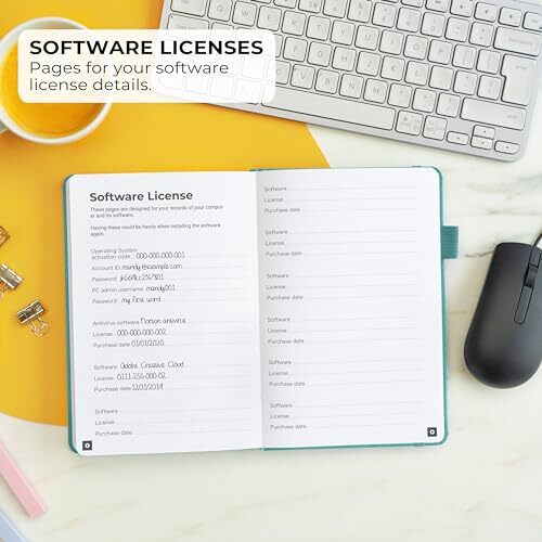 Password Book – Alphabetized Internet Address & Password Organizer – Computer