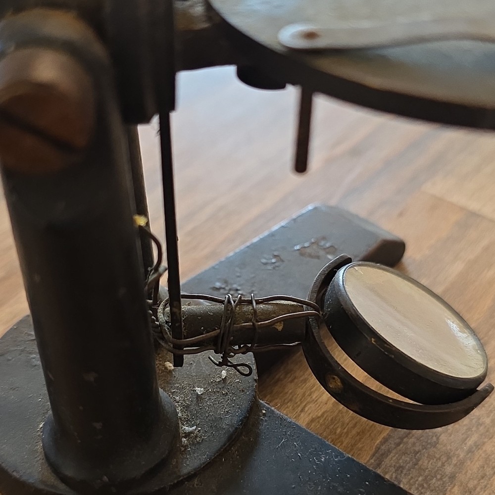 Antique Brass Microscope Multiple Objective Lenses Pre-1930 Original