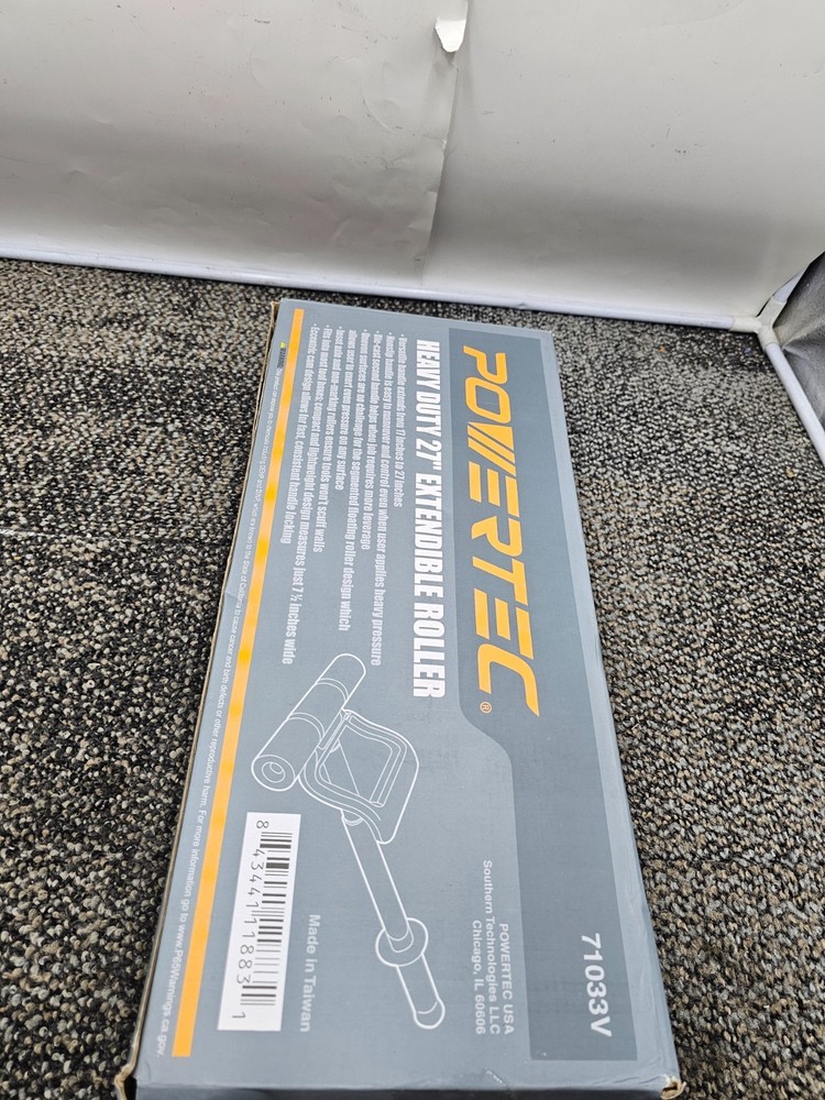 POWERTEC 71033V Extendable Floor and Wall Roller 27" Heavy Duty